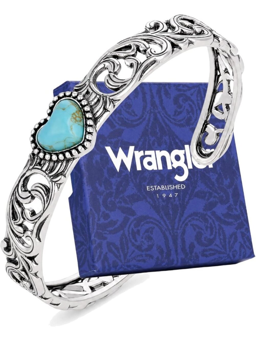 Turquoise Floral Cuff Bracelet | Western Jewelry for Women, Vintage Open Bangle